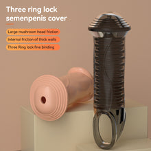 Load image into Gallery viewer, Penis Sheath Male Cock Enlargement Sleeve Ejaculation Delay Sleeve Sleeve Sex Toys For Couples Wearable Mushroom Head Penis Ring