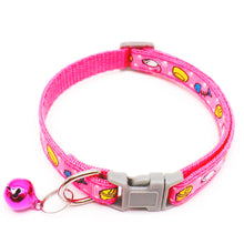 Load image into Gallery viewer, Adjustable Cat Collar Cat Fish Mouse Prints Bell Collar Kitten Necklace Pet Collars for Small Dog Necklace