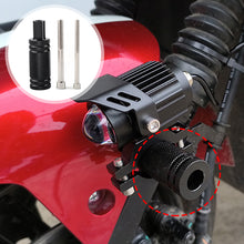 Load image into Gallery viewer, 1PC Adjustable Motorcycle Headlight Mount Holder Fender Bracket Post Support Base Fog Light Mounting Stand Accessories with M8 M6 Screw