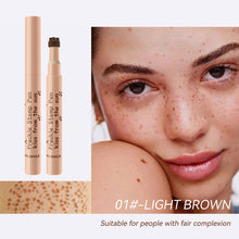 Load image into Gallery viewer, Natural Simulation Freckle Pen Waterproof Quick Drying Spotted Pen Color Rendering Long Lasting Dot Spot Pen Makeup Cosmetics