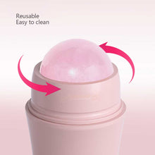 Load image into Gallery viewer, Rose Quartz Face Oil Absorbing Ball Improve Dullness Eliminate Edema Smooth Skin Rejuvenation Portable Face Ball Skin Care