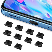 Load image into Gallery viewer, 10PCS Smart Phone Type-C Charging Port Silicone Dust Plug Waterproof Dust Plug For Android Phone Ipad Iphone Headphone