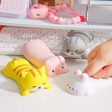 Load image into Gallery viewer, 1PC Creative Cute Decompression Mouse Keyboard Pad Girls Wrist Pad Office Desktop Ergonomic Wrist Rest Soft Resin Toy