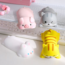 Load image into Gallery viewer, 1PC Creative Cute Decompression Mouse Keyboard Pad Girls Wrist Pad Office Desktop Ergonomic Wrist Rest Soft Resin Toy