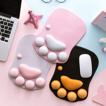 Load image into Gallery viewer, 1PC 3D Cat Paw Mouse Pad Creative Increase Thickened Silicone Wrist Brace Office Gaming Equipment