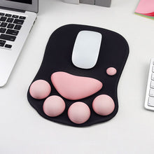 Load image into Gallery viewer, 1PC 3D Cat Paw Mouse Pad Creative Increase Thickened Silicone Wrist Brace Office Gaming Equipment
