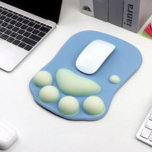 Load image into Gallery viewer, 1PC 3D Cat Paw Mouse Pad Creative Increase Thickened Silicone Wrist Brace Office Gaming Equipment