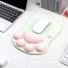 Load image into Gallery viewer, 1PC 3D Cat Paw Mouse Pad Creative Increase Thickened Silicone Wrist Brace Office Gaming Equipment