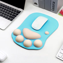Load image into Gallery viewer, 1PC 3D Cat Paw Mouse Pad Creative Increase Thickened Silicone Wrist Brace Office Gaming Equipment