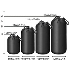 Load image into Gallery viewer, 1PC Multi-Size Camera Lens Bag Plus Waterproof Lens Protection Bag Professional Photography Equipment