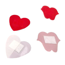 Load image into Gallery viewer, 20PCS Waterproof Breathable Woundplast Heart Red Lip Shape Cute Cartoon PE Adhesive Bandage Outdoor Emergency Supplies