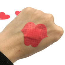 Load image into Gallery viewer, 20PCS Waterproof Breathable Woundplast Heart Red Lip Shape Cute Cartoon PE Adhesive Bandage Outdoor Emergency Supplies