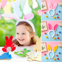 Load image into Gallery viewer, Lovely Cute Easter Hairband Kids Girls Rabbit Ear Headband Plush Hair Band with Sequin Party Decoration Supplies
