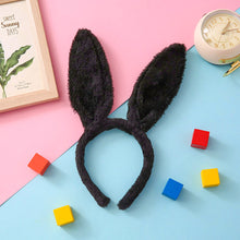 Load image into Gallery viewer, Lovely Cute Easter Hairband Kids Girls Rabbit Ear Headband Plush Hair Band with Sequin Party Decoration Supplies