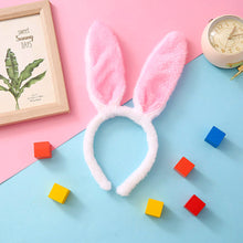 Load image into Gallery viewer, Lovely Cute Easter Hairband Kids Girls Rabbit Ear Headband Plush Hair Band with Sequin Party Decoration Supplies