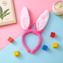 Load image into Gallery viewer, Lovely Cute Easter Hairband Kids Girls Rabbit Ear Headband Plush Hair Band with Sequin Party Decoration Supplies