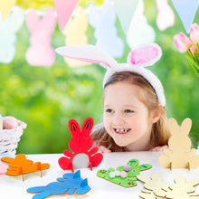 Load image into Gallery viewer, Lovely Cute Easter Hairband Kids Girls Rabbit Ear Headband Plush Hair Band with Sequin Party Decoration Supplies
