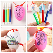 Load image into Gallery viewer, DIY Coloring Easter Egg Kids Watercolor Painting Egg Simulation Egg Toys Simulated Egg Ornaments