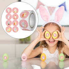Load image into Gallery viewer, 500pcs/Roll Easter Bunny Egg Cartoon Decoration Roll Sticker Gifts Bag Sealing Adhesive Label Easter Day Holiday Happy Label