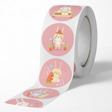 Load image into Gallery viewer, 500pcs/Roll Easter Bunny Egg Cartoon Decoration Roll Sticker Gifts Bag Sealing Adhesive Label Easter Day Holiday Happy Label