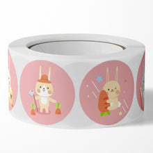 Load image into Gallery viewer, 500pcs/Roll Easter Bunny Egg Cartoon Decoration Roll Sticker Gifts Bag Sealing Adhesive Label Easter Day Holiday Happy Label