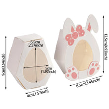 Load image into Gallery viewer, 10Pcs Easter Candy Box Cute Egg Rabbit Ear Paper Boxes Biscuit Packing Bags for Birthday Baby Shower Party Favors Box Decoration