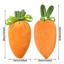 Load image into Gallery viewer, Easter Velvet Drawstring Gift Bag Carrot Velvet Jewelry Basket Candy Bags Drawstring Bag for Party Decorations Cookie Snack Packing Bags