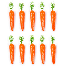Load image into Gallery viewer, 10pcs Artificial Foam Carrot Ornament Easter Party Simulation Carrot Deoration Festival Home Ornament Photo Props