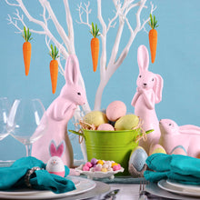 Load image into Gallery viewer, 12pcs 13cm Artificial Glittering Foam Carrot Ornament Easter Party Hanging Carrot Deoration Festival Home Ornament Photo Props