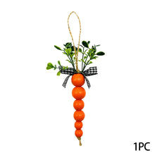Load image into Gallery viewer, 6pcs Easter Wooden Bead Carrot Decoration Ornaments Festival Home Artificial Plants Ornament Photo Props