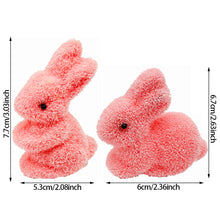 Load image into Gallery viewer, 1pc Easter Artificial Foam Rabbit Ornaments Party Home DIY Decoration Felting Velvet Bunny Simulation Rabbit Ornaments