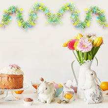 Load image into Gallery viewer, 2M Spring Easter Garlands Banner Stripe Tinsel Easter Eggs Wreaths Easter Decoration for Home Party Hanging Ornaments