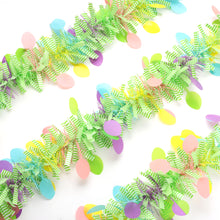 Load image into Gallery viewer, 2M Spring Easter Garlands Banner Stripe Tinsel Easter Eggs Wreaths Easter Decoration for Home Party Hanging Ornaments