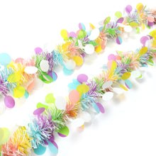 Load image into Gallery viewer, 2M Spring Easter Garlands Banner Stripe Tinsel Easter Eggs Wreaths Easter Decoration for Home Party Hanging Ornaments