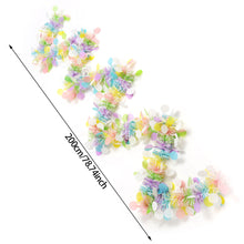 Load image into Gallery viewer, 2M Spring Easter Garlands Banner Stripe Tinsel Easter Eggs Wreaths Easter Decoration for Home Party Hanging Ornaments