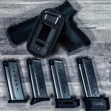 Load image into Gallery viewer, Nylon Tactical Magazine Pouch Holster Pistol 9mm Concealed Carry Mag Case with Clip Handgun Mag Pouch for Glock 19 21 Beretta 92