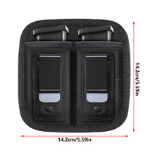 Load image into Gallery viewer, Nylon Tactical Double Magazine Pouch Holster Pistol 9mm Concealed Carry Mag Case IWB Belt Clip Holster for Glock 19 21 Beretta 92