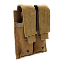 Load image into Gallery viewer, Double Pistol Mag Pouch Molle Tactical Single Double Stack Magazine Pouch for 9mm/.40 Calibers Gl 17 S&W M&P Sig 226 / 229 1911