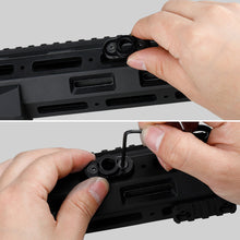 Load image into Gallery viewer, Tactical Airsoft Rifle Strap Gun Sling Swivel Buckle Heart Shaped Ring Quick Release Steel Ball Black Adjustable QD Buckle for Ak