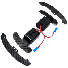 Load image into Gallery viewer, 1 Pair Car Steering Wheel Shift Paddle Magnetic Shifter Paddle Dial Shift Paddle Steering Gear Carbon Fiber for BMW 2 3 4 5 Series G Chassis