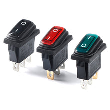 Load image into Gallery viewer, Waterproof Heavy Duty 2/3 Pin Sealed Car On Off Boat Marine Toggle Rocker LED Switch Car Auto Boat Marine Toggle Rocker Switch Push Button