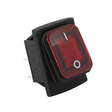 Load image into Gallery viewer, 4Pin Rectangle Car Auto Boat Marine Toggle Rocker LED Switch Push Button Waterproof Switch Push Button 30A 250VAC DPST IP65