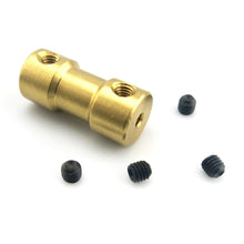 Load image into Gallery viewer, 2/2.3/3/3.17/4/5/6mm Marine Brass Coupling with Screws Coupler Accessories Brass For RC Boat Car Robot Motor Shaft