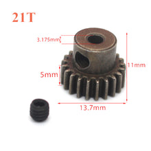 Load image into Gallery viewer, HSP Steel Metal Spur Differential Main Gear Steel Gear 17T/21T/26T/29T/64T Pinion Gear for 94103/94103pro/94107/94111/9411pro/94170/94170pro