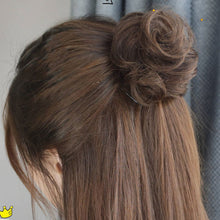 Load image into Gallery viewer, Wig Bun Head Grabbing Clip Flower Bud Head Half Bun Bride Hair Accessories Fluffy Natural Hair Curler Female Hair Curling Device