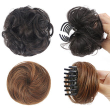 Load image into Gallery viewer, Wig Bun Head Grabbing Clip Flower Bud Head Half Bun Bride Hair Accessories Fluffy Natural Hair Curler Female Hair Curling Device