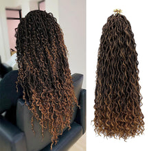 Load image into Gallery viewer, Chemical Fiber Crochet Hair Braiding Crochet Hair Synthetic Pre-Separated Springy Afro Twist Hair for Butterfly Braids Wig Piece