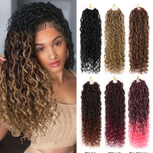 Load image into Gallery viewer, Chemical Fiber Crochet Hair Braiding Crochet Hair Synthetic Pre-Separated Springy Afro Twist Hair for Butterfly Braids Wig Piece