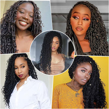 Load image into Gallery viewer, Chemical Fiber Crochet Hair Braiding Crochet Hair Synthetic Pre-Separated Springy Afro Twist Hair for Butterfly Braids Wig Piece
