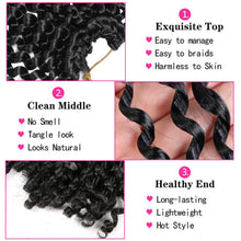 Load image into Gallery viewer, Fashion African Synthetic Braid Wig Dirty Braid Wig Synthetic Curly Crochet Hair Wig Women False Hair Piece